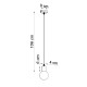 SOLLUX PENDUL EDISON E27 1x60W IP20 SL.0152 NEGRU
