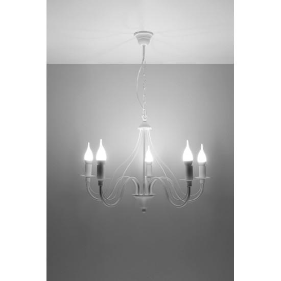 SOLLUX CHANDELIER MINERWA 5 WHITE SL.0214