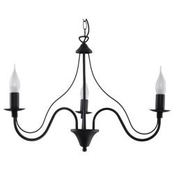 SOLLUX CANDELABRU MINERWA 3 NEGRU SL.0217