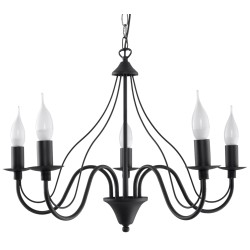 SOLLUX CANDELABRU MINERWA 5 NEGRU SL.0218