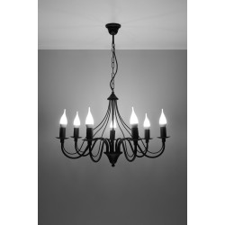 SOLLUX CANDELABRU MINERWA 7 NEGRU SL.0219
