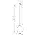SOLLUX PENDUL  BALL GALBEN E27 1x60W IP20 SL.0252