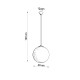 SOLLUX PENDUL UGO 40 ALB E27 1x60W IP20 SL.0265