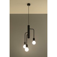 SOLLUX ПОЛИЛЕЙ DUOMO 3M ЧЕРЕН E27 3x60W IP20 SL.0302
