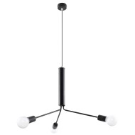 SOLLUX CHANDELIER DUOMO 3D BLACK E27 3x60W IP20 SL.0303