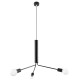 SOLLUX CHANDELIER DUOMO 3D BLACK E27 3x60W IP20 SL.0303