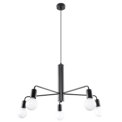 SOLLUX ПОЛИЛЕЙ DUOMO 5 ЧЕРЕН E27 5x60W IP20 SL.0304