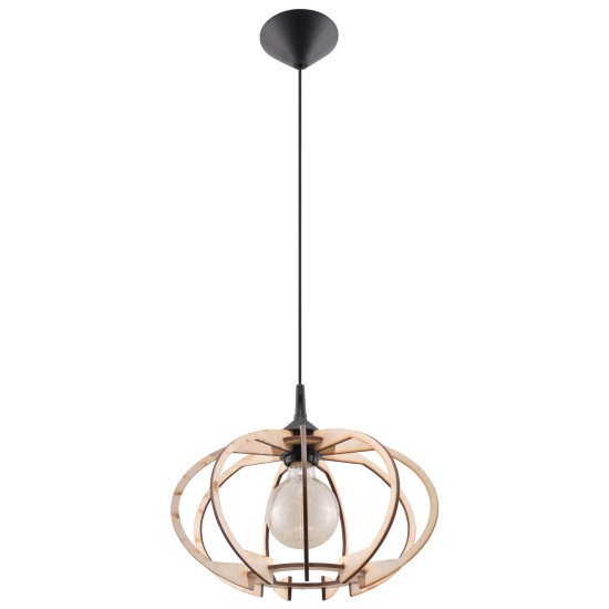 SOLLUX PENDANT WOOD MANDELINO SL.0392