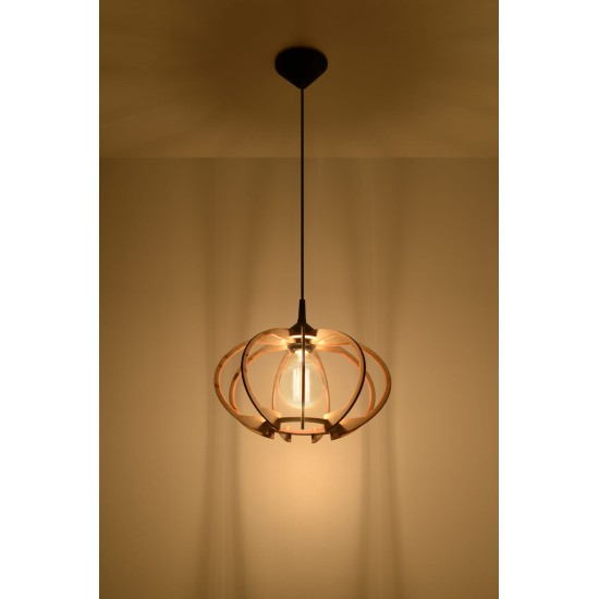 SOLLUX PENDANT WOOD MANDELINO SL.0392