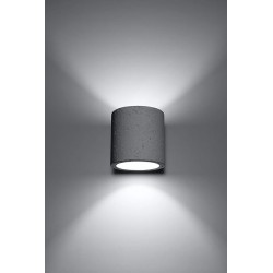 SOLLUX ROUND WALL LAMP ORBIS PERSIAN INDIGO SL.0486 GREY 8W
