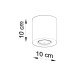 SOLLUX CEILING LIGHT, SPOT ORBIS PEACH PUFF SL.0492