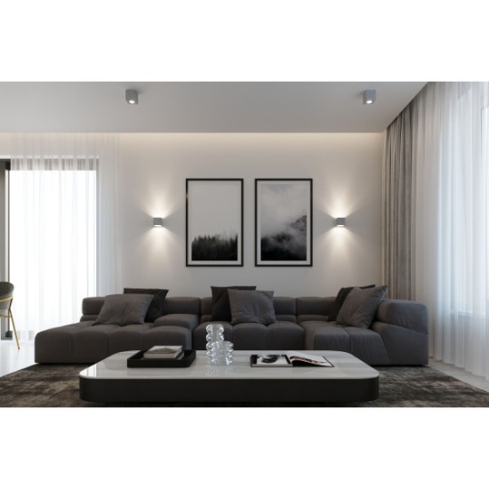 SOLLUX SPOT PATRAT DE TAVAN QUAD PERSIAN INDIGO SL.0489 GRI 10W