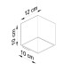 SOLLUX WALL LAMP QUAD PEACH PUFF SL.0491