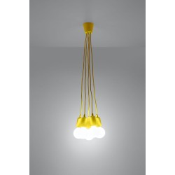 SOLLUX PENDANT LAMP DIEGO 5 YELLOW E27 5x60W IP20 SL.0580