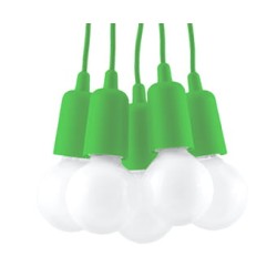 SOLLUX PENDANT LAMP DIEGO 5 GREEN E27 5x60W IP20 SL.0583