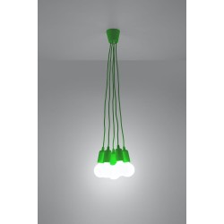 SOLLUX PENDANT LAMP DIEGO 5 GREEN E27 5x60W IP20 SL.0583