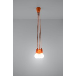 SOLLUX PENDANT LAMP DIEGO 3 ORANGE E27 3x60W IP20 SL.0585