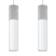 SOLLUX BORGIO 2 HANGING LAMP WHITE GU10 2X40W IP20 SL.0648