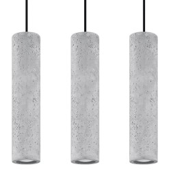 SOLLUX LUVO 3 HANGING LAMP GREY GU10 3X40W IP20 SL.0655
