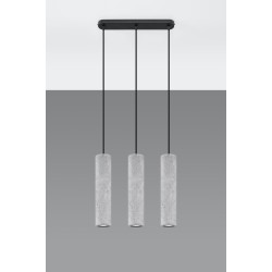 SOLLUX LUVO 3 HANGING LAMP GREY GU10 3X40W IP20 SL.0655