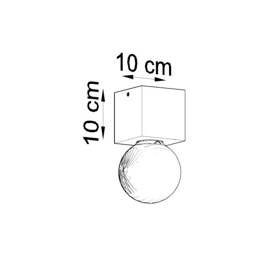 SOLLUX CEILING LIGHT ARIZ PEACH PUFF SL.0675