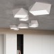 SOLLUX CEILING LIGHT HEXA 35 WHITE E27 2x60W IP20 SL.0689