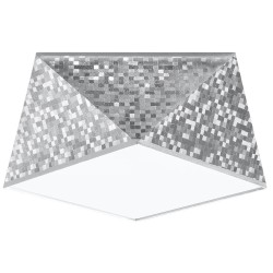 SOLLUX ПЛАФОН HEXA 25 СРЕБРО E27 1x60W IP20 SL.0688