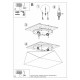 SOLLUX CEILING LIGHT HEXA 35 SILVER E27 2x60W IP20 SL.0691