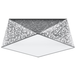SOLLUX ПЛАФОН HEXA 35 СРЕБЪРЕН E27 2x60W IP20 SL.0691