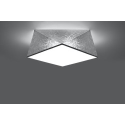 SOLLUX ПЛАФОН HEXA 35 СРЕБЪРЕН E27 2x60W IP20 SL.0691