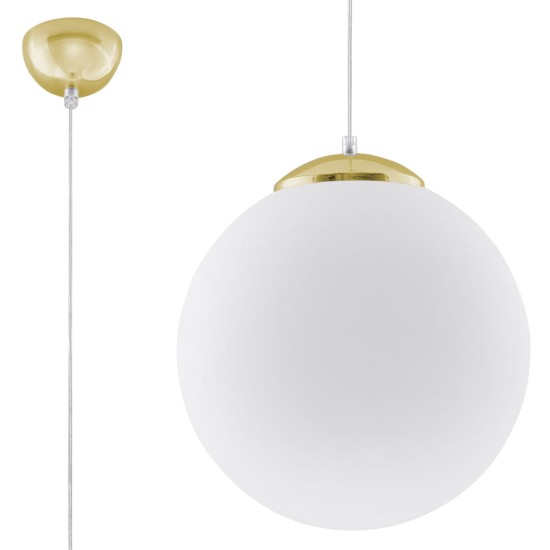 SOLLUX PENDUL UGO 30 ALB E27 1x60W IP20 SL.0716