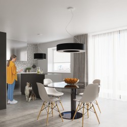 SOLLUX PENDANT SATURNO SLIM 50 BLACK SL.0750