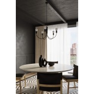 SOLLUX CHANDELIER PICCOLO 5 BLACK E27 5x60W IP20 SL.0855