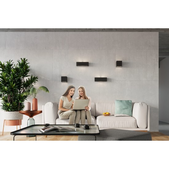 SOLLUX WALL LAMP LEO BLACK SL.0872