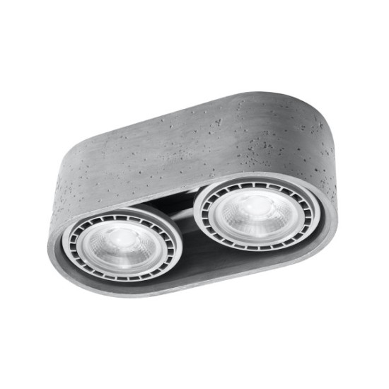 SOLLUX CEILING SPOT BASIC 2 PERSIAN INDIGO GREY SL.0882 2xGU10X10W