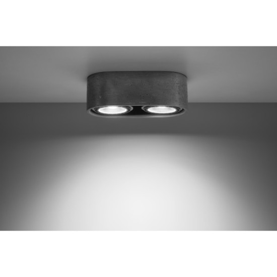 SOLLUX CEILING SPOT BASIC 2 PERSIAN INDIGO GREY SL.0882 2xGU10X10W