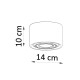 SOLLUX ROUND CEILING DOWN LIGHT SPOT PEACH PUFF SL.0913