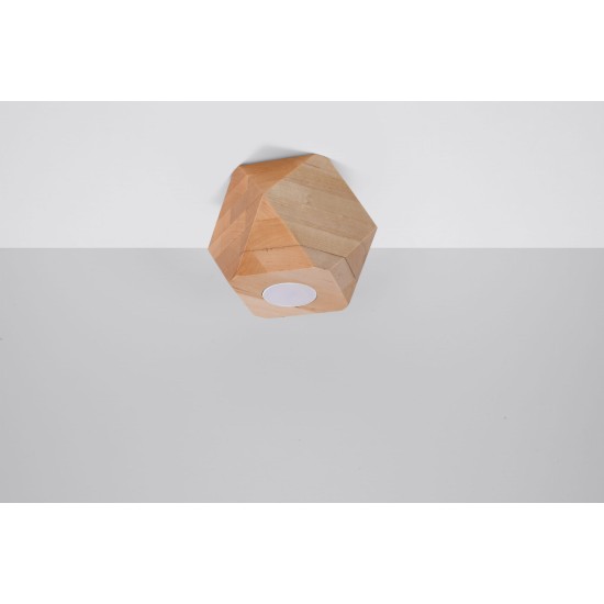 SOLLUX ROUND CEILING DOWN LIGHT SPOT WOODY 1 PEACH PUFF SL.1009