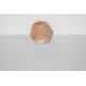 SOLLUX ROUND CEILING DOWN LIGHT SPOT WOODY 1 PEACH PUFF SL.1009