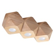 SOLLUX ROUND CEILING DOWN LIGHT SPOT WOODY 3 PEACH PUFF SL.1010