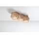 SOLLUX ROUND CEILING DOWN LIGHT SPOT WOODY 3 PEACH PUFF SL.1010