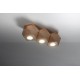 SOLLUX ROUND CEILING DOWN LIGHT SPOT WOODY 3 PEACH PUFF SL.1010