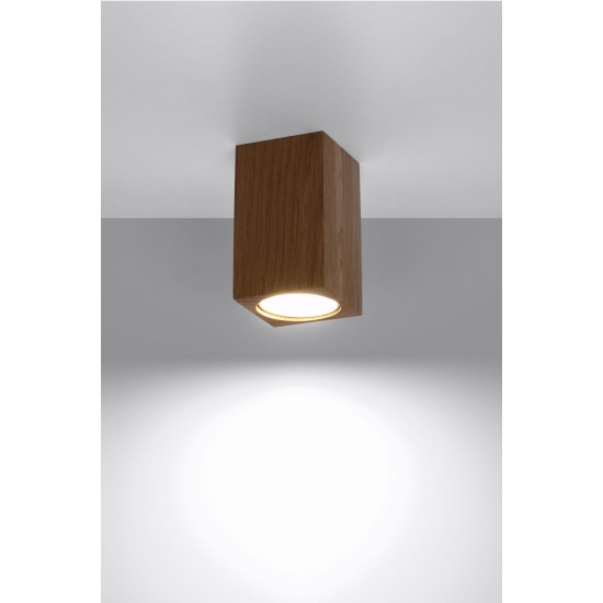 SOLLUX SQUARE CEILING SPOT KEKE 10 OAK SL.1040