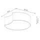 SOLLUX CEILING LIGHT CIRCLE 1 WHITE E27 2x60W IP20 SL.1050