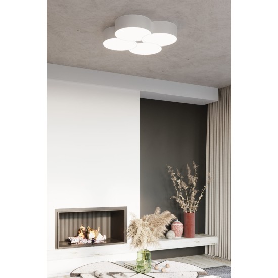 SOLLUX CEILING LIGHT CIRCLE 1 WHITE E27 2x60W IP20 SL.1050