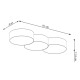 SOLLUX ПЛАФОН CIRCLE 3 A БЯЛ E27 6x60W IP20 SL.1051