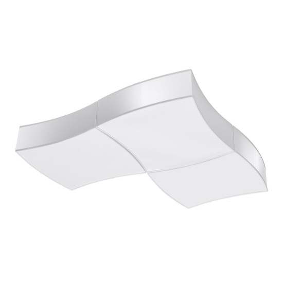 SOLLUX CEILING LIGHT SQUARE 3 WHITE E27 6x60W IP20 SL.1055