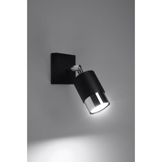 SOLLUX WALLLAMP SPOT NERO SL.1064