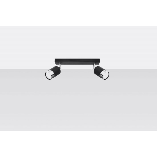 SOLLUX CEILING LAMP SPOT NERO 2 SL.1065
