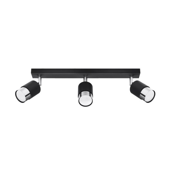 SOLLUX CEILING LAMP SPOT NERO 3 SL.1066
